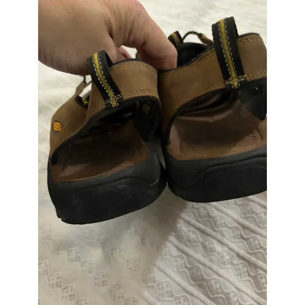 KEEN Men's Newport Brown Leather Waterproof Hiking Sandals Size 15 US EU 48